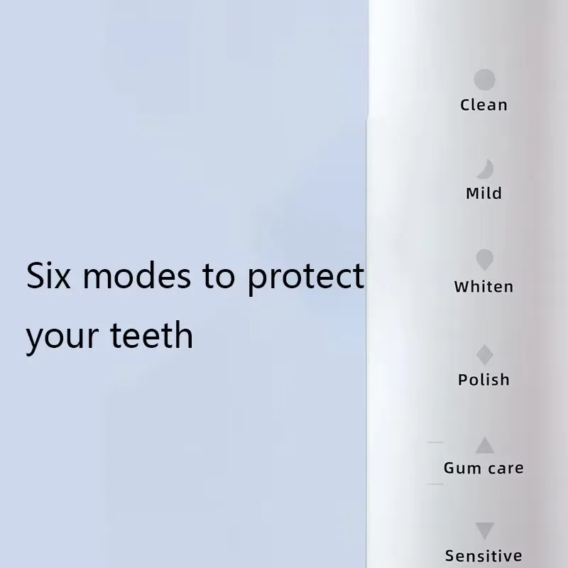 Smart Rechargeable Ultrasonic Electric Toothbrush for Adults Whitening Teeth Cleaner IPX7 Waterproof Soft Bristles Tooth Brush view 3