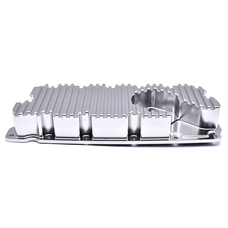 CNC Machined Aluminum Oil Pan Silver Engine Oil Pan For Benz G63 C63 E63 M177