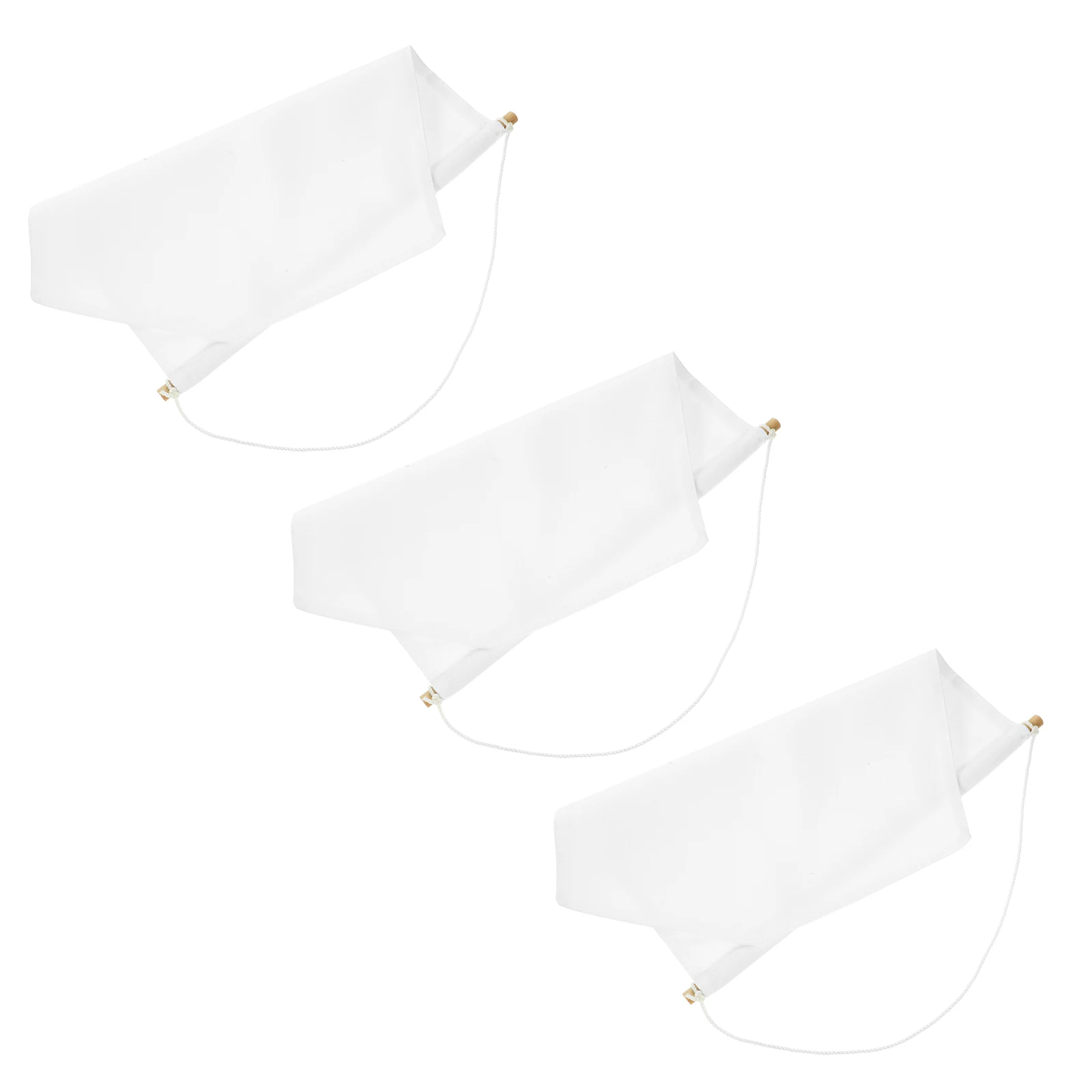 

3Pcs Canvas Banner Plain Wall Hanging Pennant Flag Pin Display Blank Banners for Painting Embroidery HTV Screen Printing
