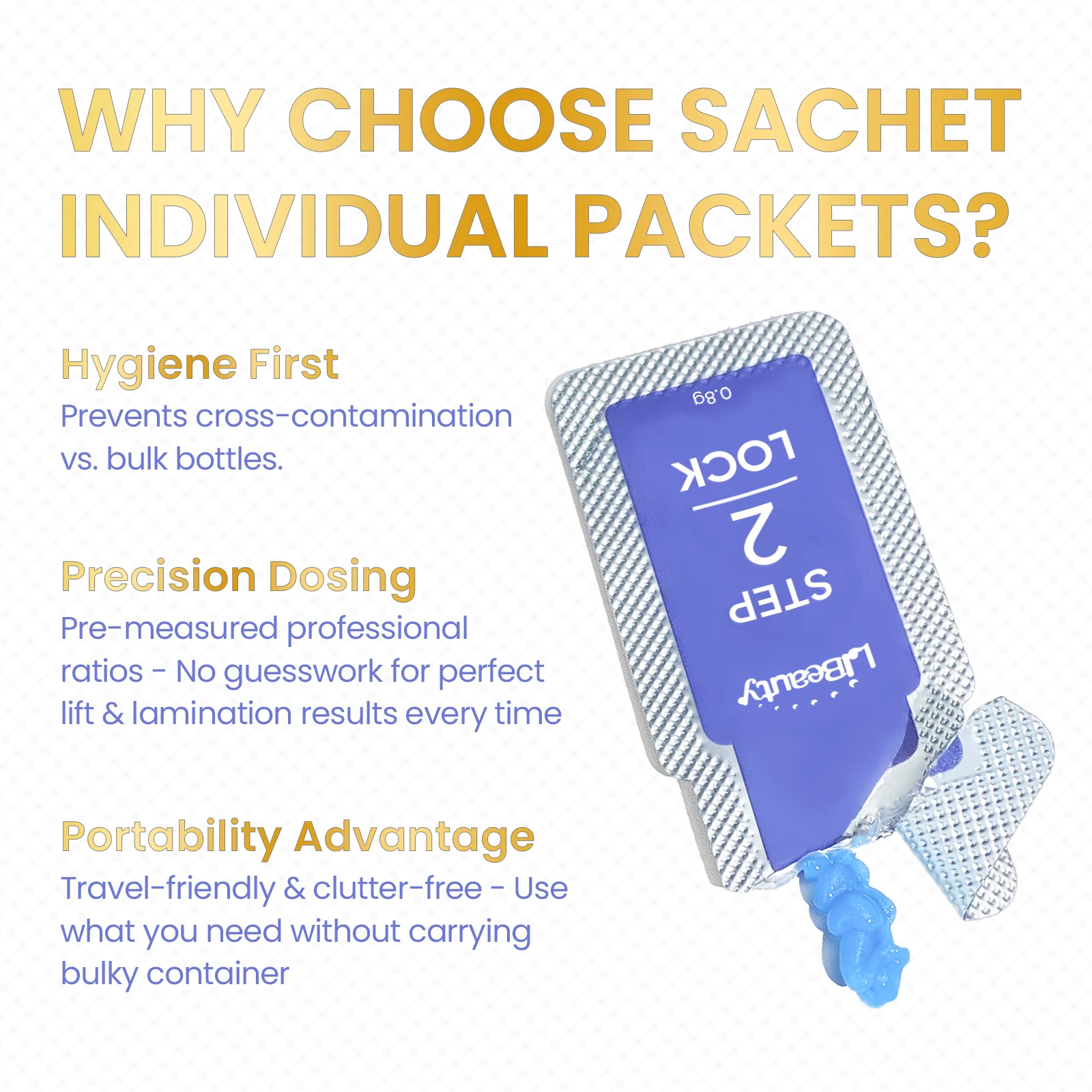 Libeauty 20 Pieces/Lot 10-12 Minutes Sachet Lifting Brow Lamination Kit Calia Perm And Fixation Individual Package Makeup Tools