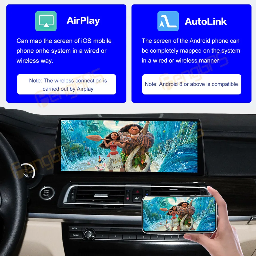 For BMW 7 Series 2009-2015 NBT/CIC Car Radio CarPlay Touch Screen 12.9 Inch Linux Multimedia Player GPS Navigation Head Unit DSP