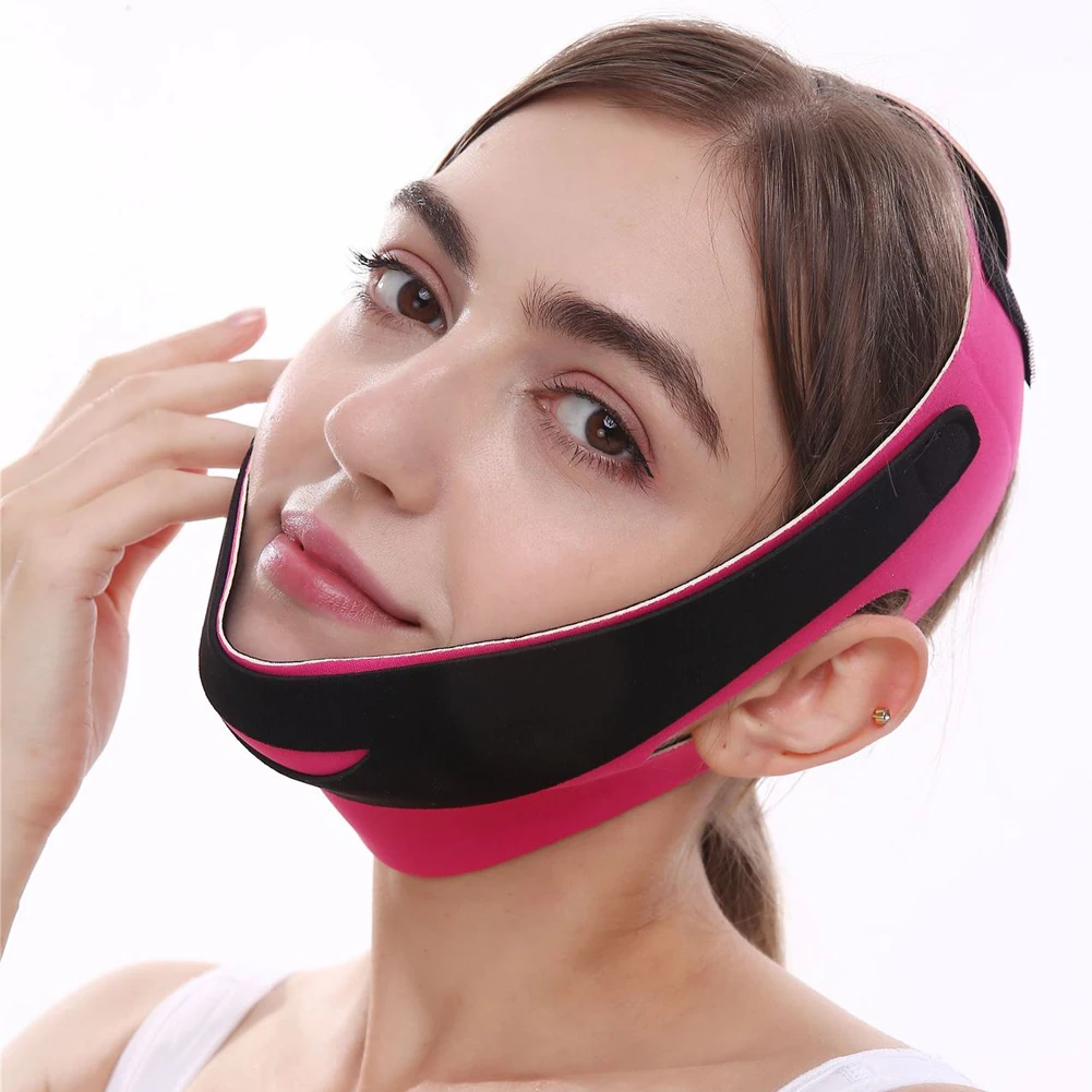 Kobiety Wyszczuplające Podbródek Policzek Slim Lift Up Mask V Face Line Belt Anti Wrinkle Strap Band Facial Beauty Tool Face Slimming Bandage