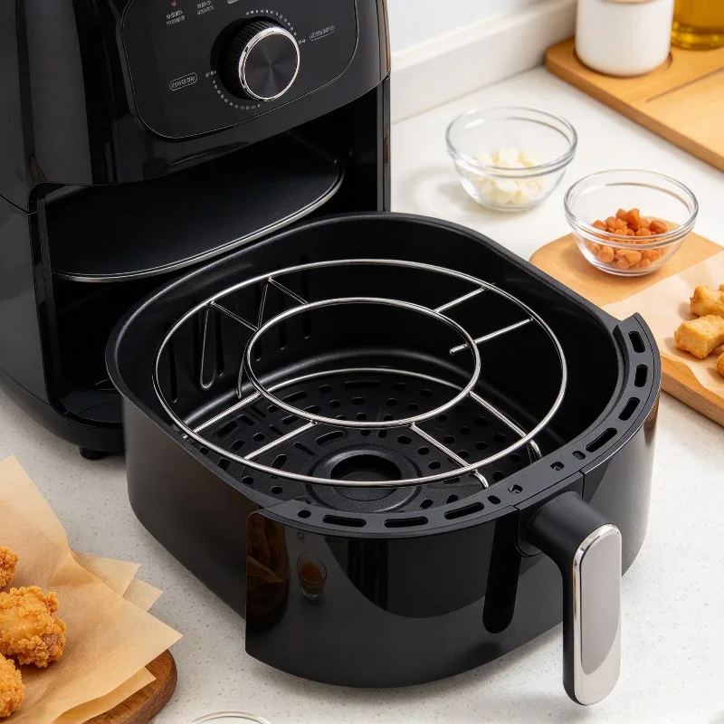 Multifunctional Stainless Steel Triangle Steaming Rack Air Fryer Pot Stand Water Isolated Bun Vegetable Cooking Kitchen Supplies