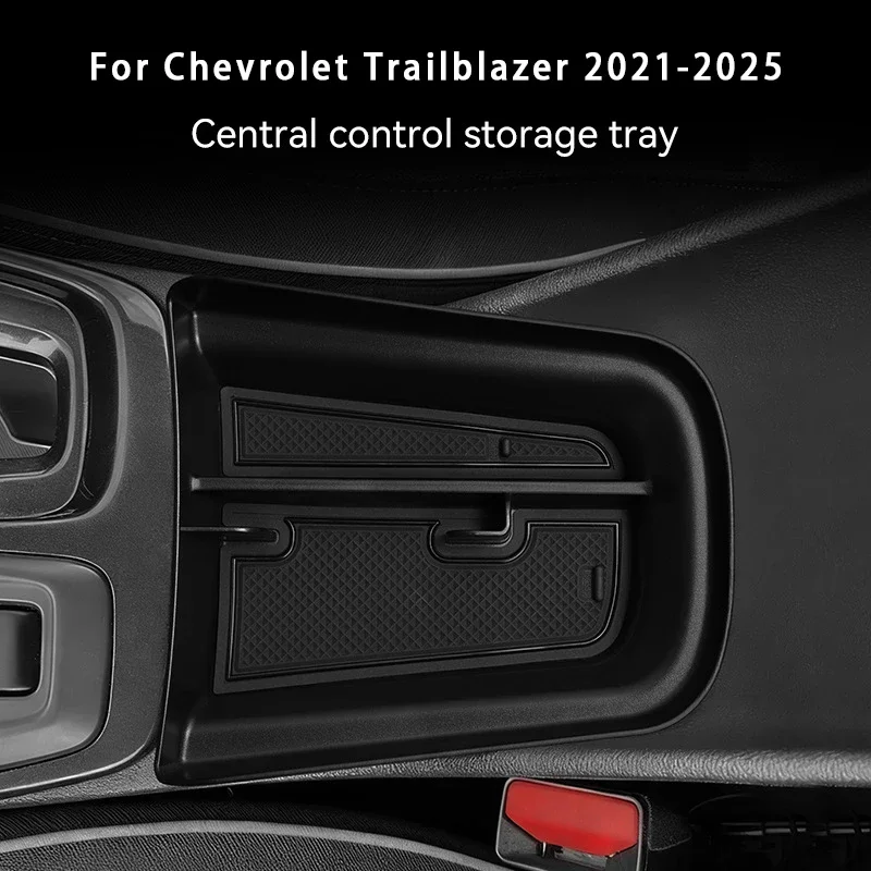 For Chevrolet Trailblazer 2021-2025 Centre Console Armrest Storage Box ABS Storage Box Organizer Tray Car Interior Accessories
