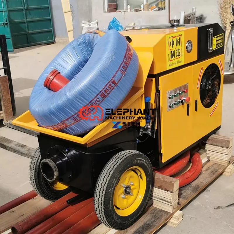 Hot Sale Secondary Structure Column Mini Diesel Concrete Pump, Small Portable Concrete Pouring Pump Machine