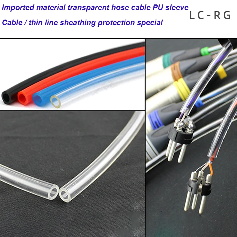 

5*3mm Pump Air Hose Air Compressor PU Hose Transparent Sleeve Stage Performance Mobile Cable Car Cable Protection Air Hose Hose