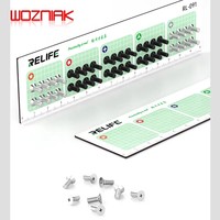 RELIFE RL-091 2 in 1 Screw Magnetic Pad Measuring Ruler+Magnetic Storage Screw Batch Head Partition Organization and Storage