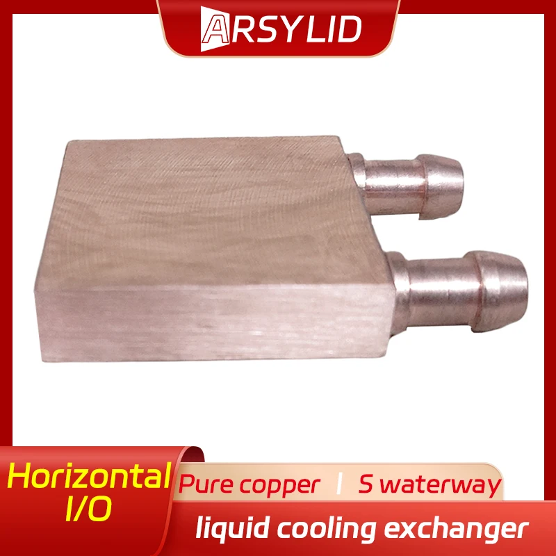 Copper Water Cooling Block 40*40mm Use For CPU Radiator Graphics GPU Water Cooling Block Liquid Water Cooler Heat Sink PC Laptop