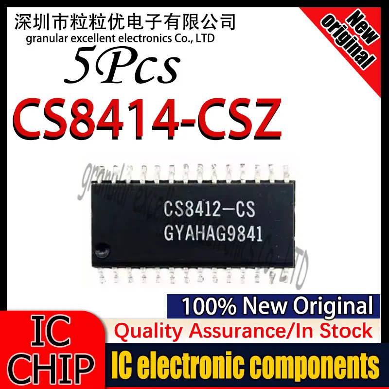 

5PCS 100% New Original CS8414-CSZ CS8414 8414-CSZ SOP28 Spot goods Quality assurance Chip