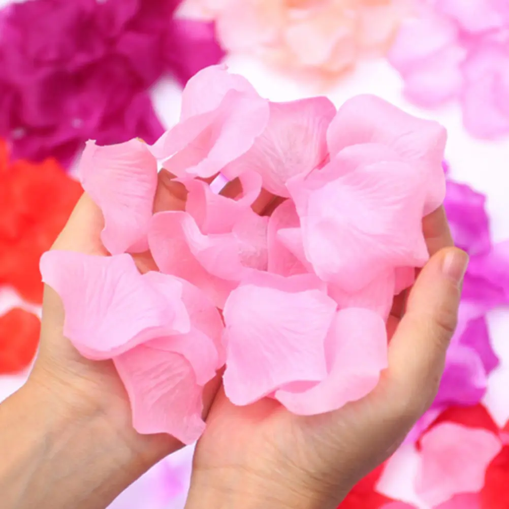 

Artificial Rose Petals Realistic Non woven Wedding Decor Valentine Confetti Party Decoration Lightweight for Celebration