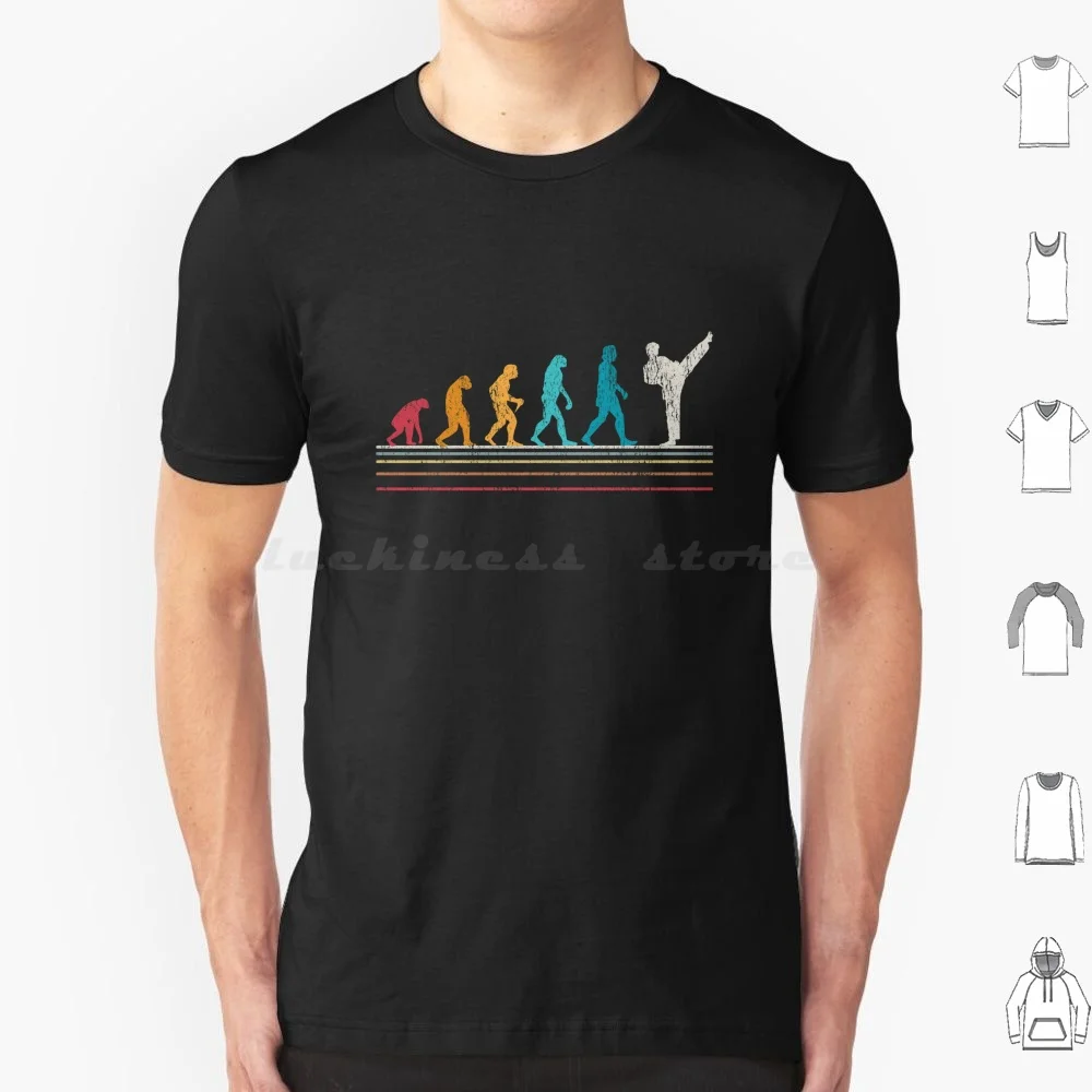 Karate Evolution T Shirt Big Size 100% Cotton Karate Karate Karate Evolution Evolution Evolution Karate Martial Arts Karate