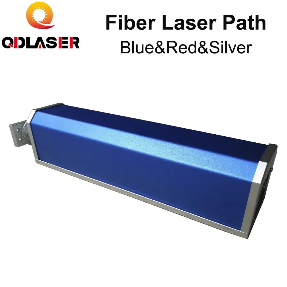 QDLASER Fiber Laser Path Blue Red Silver Standard Fiber Laser Path Housing Rayucs MAX Interface for Laser Marking Machine