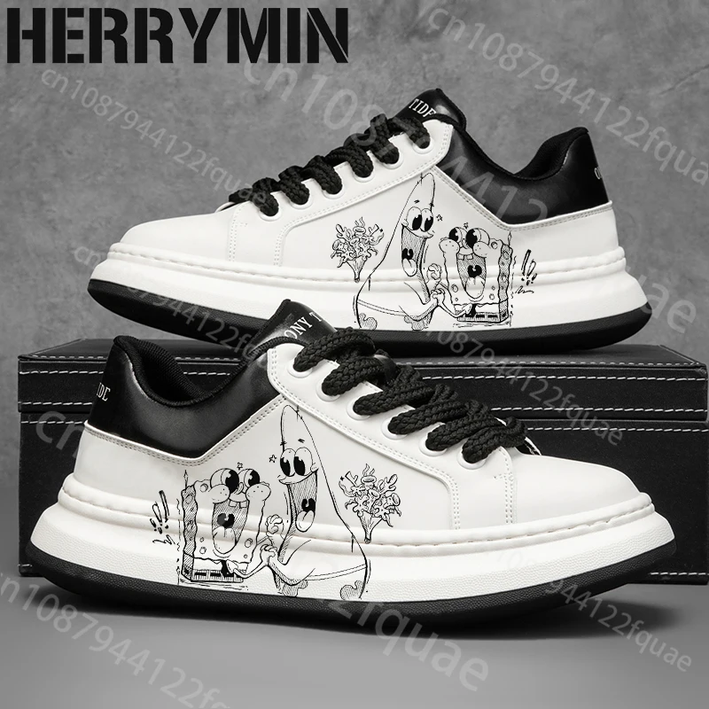 

2025 хит продаж, рождественский подарок, губка Боб, высококачественная обувь для взрослых, мужская и женская модная баскетбольная обувь для кампуса