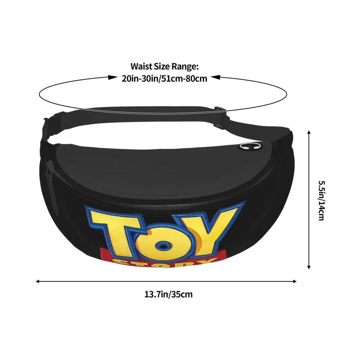 Custom Toy Story Symbol Fanny Pack, bolsa de cintura crossbody para viajar, bolsa de dinheiro do telefone, homens e mulheres