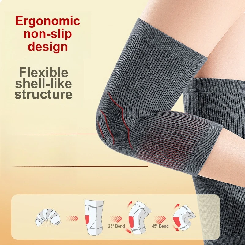 Cashmere Knee Warmer Sleeves for Men Women Seniors Thermal Design for Knee Warmth in Air Conditioned Rooms