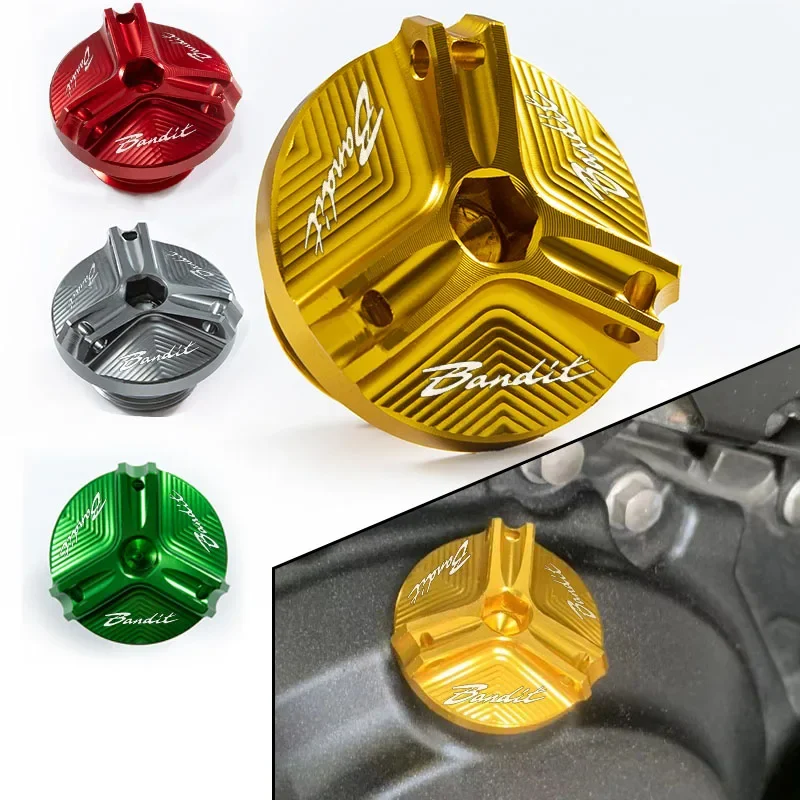 

CNC Aluminum Motorcycle Engine Oil Cap Bolt Fuel Filler Cap Accessories For SUZUKI Bandit 400 600 650 1050XT 1200 1250 1250S