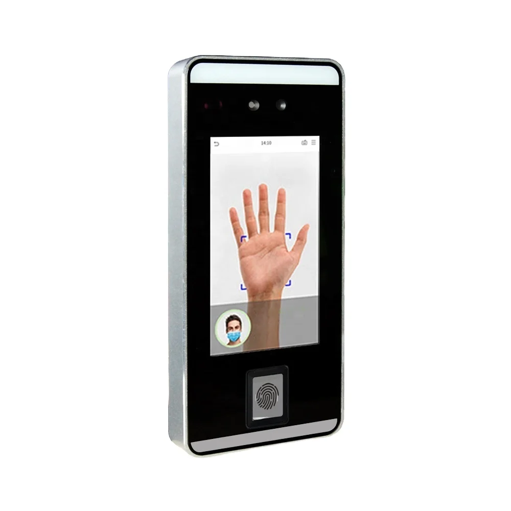 

July005 Wifi TCP IP Visible Light Biometric Attendance Scanner Fingerprint Reader RFID Card Dynamic Face Recognition System