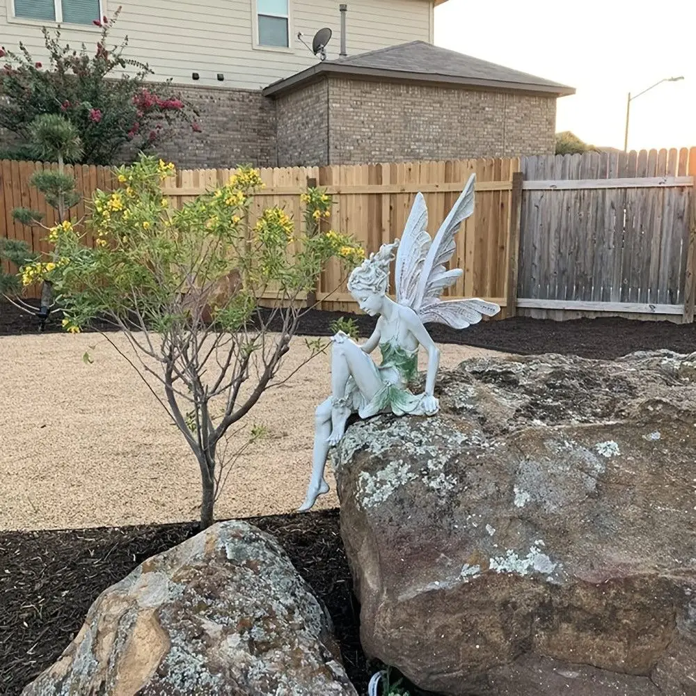 Resin angel statue garden figurine fairy statue garden decoration home accessories