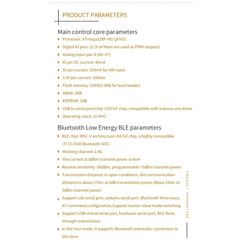 Suitable For Arduino Nano Upgrade/Integrated CC2540 BLE Bluetooth 4.2/Ble Nano Motherboard Interface Type-C