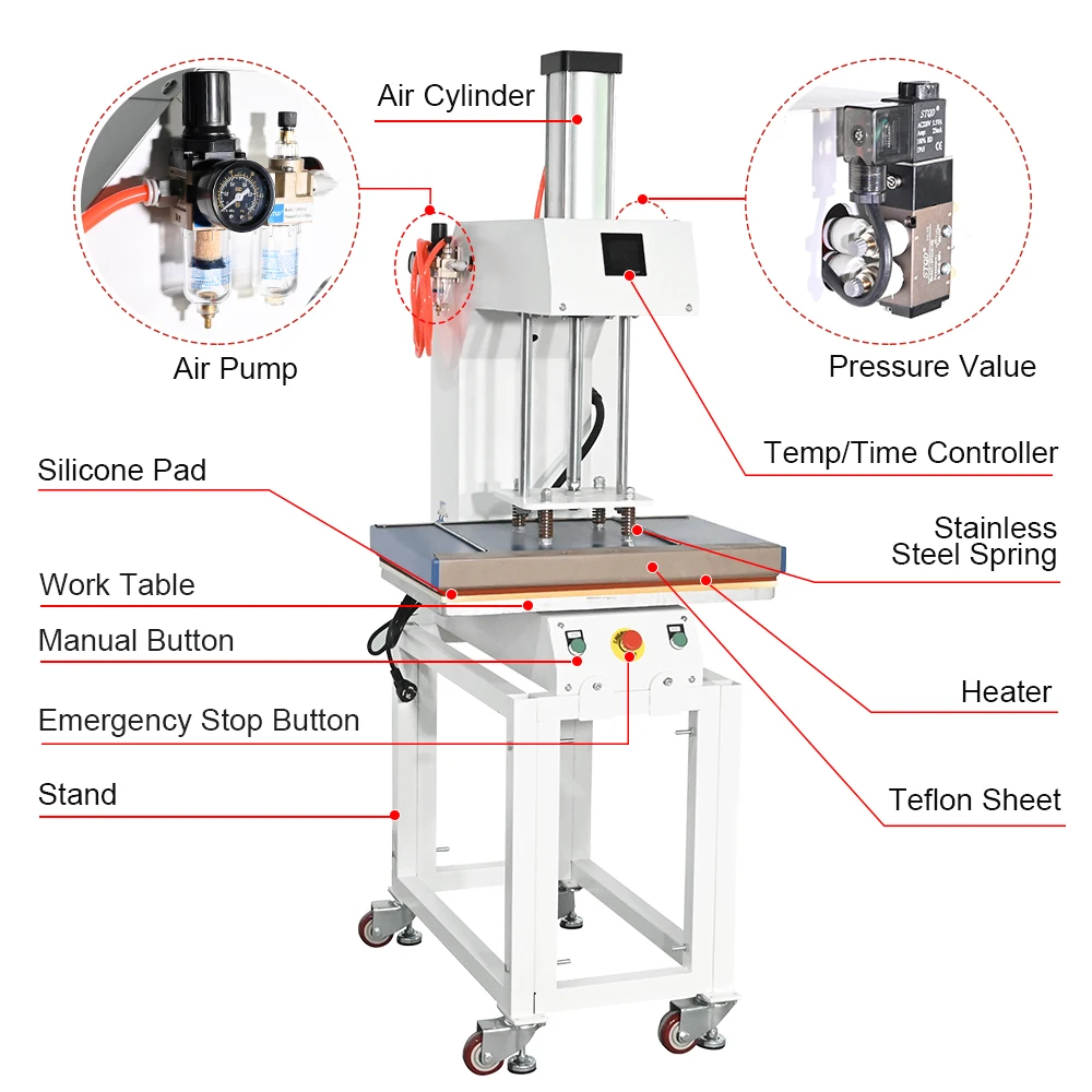 For 40x60 Hot Sell Model Single Station Pneumatic Large Format Sublimation Press Heat Press Machines 40x60