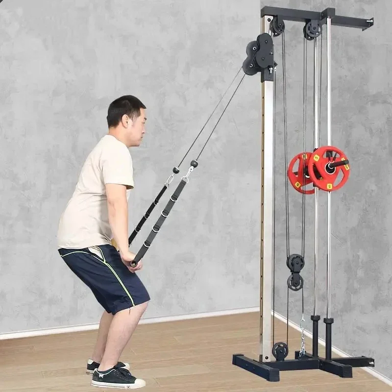 Gym Weight Machine Wall Mounted Cable Station Arm Pulley Tower