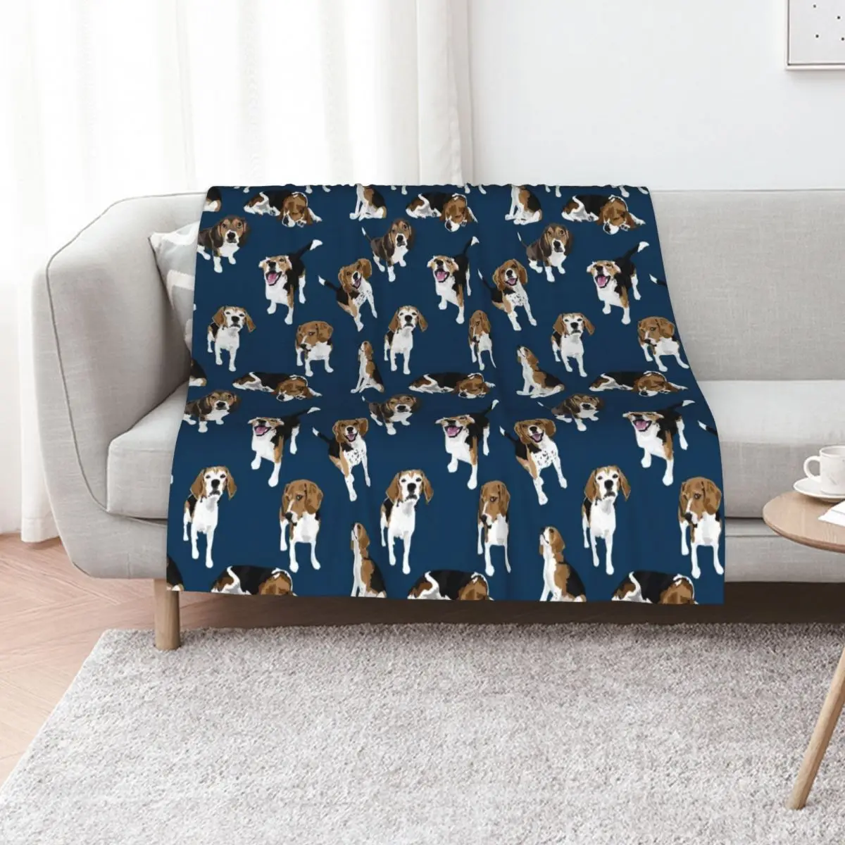 Beagle Throw Blanket Luxury Thicken Blankets Sofas Of Decoration Hair Vintage Shaggy valentine gift ideas Blankets