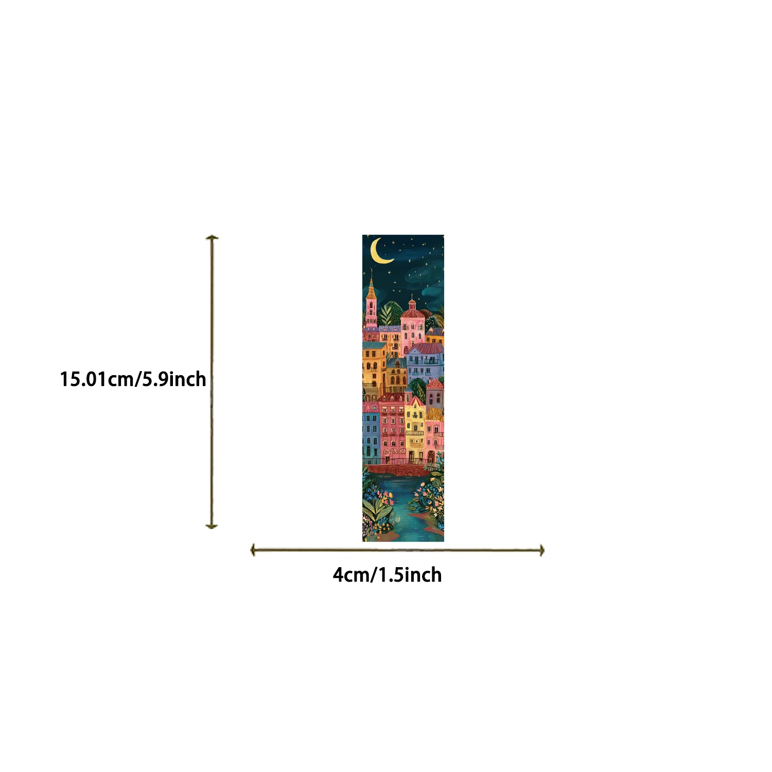 30Pcs Aesthetic European City Landmark Illustrated Paper Bookmarks Beautiful City Building Art Book Markers for Readers Station