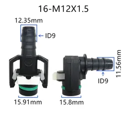 高品質 16-12*1.5 プラスチックコネクタ燃料ライン shaanqi 用デロング EFI 車のためトラック 2 個