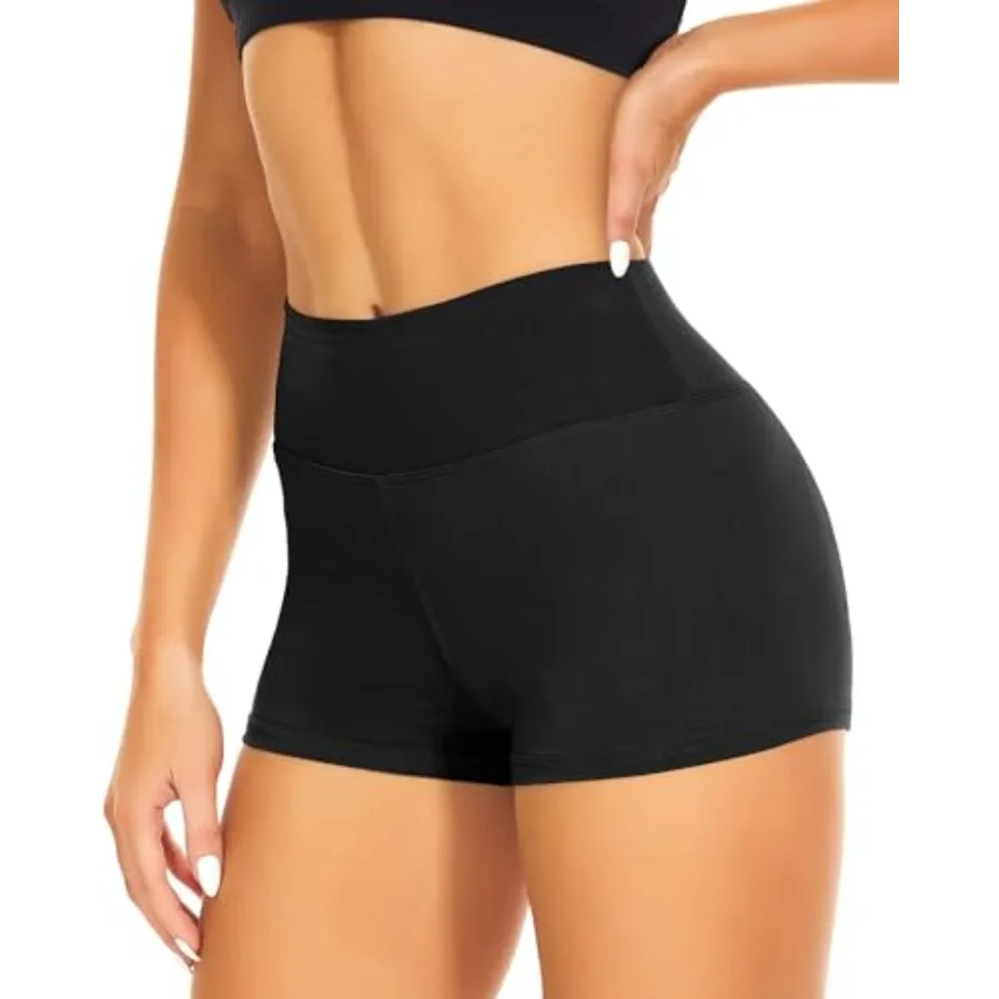 

CAMPSNAIL Workout Biker Shorts Women - 3"/5"/8" High Waisted Tummy Control Spandex Booty Volleyball Shorts for Yoga Dance