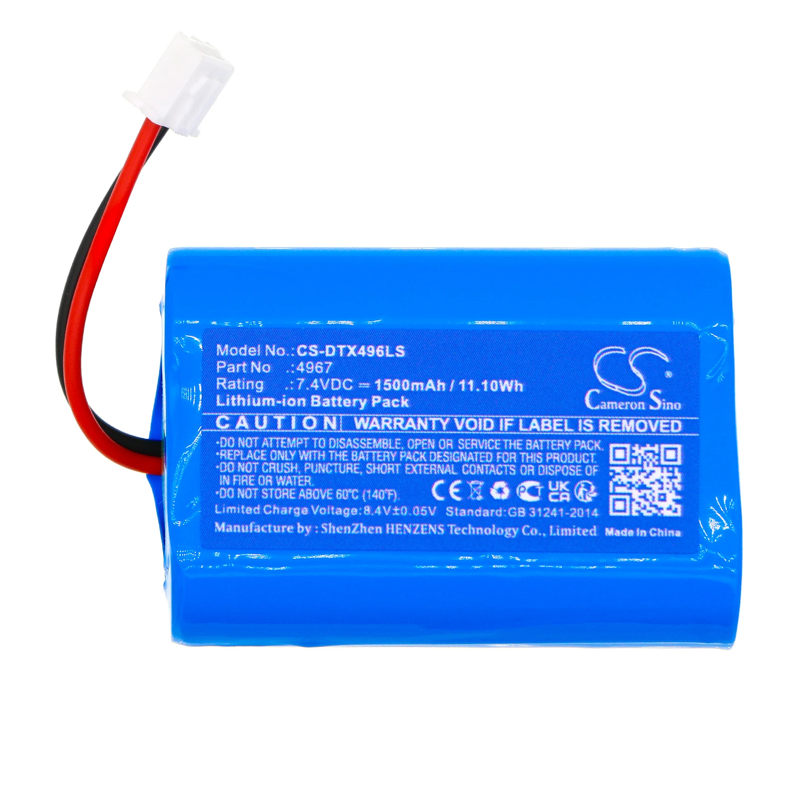 CS Replacement Battery for DOTLUX FLASHwall,FLASHground PN:4967 1500mAh / 11.1Wh