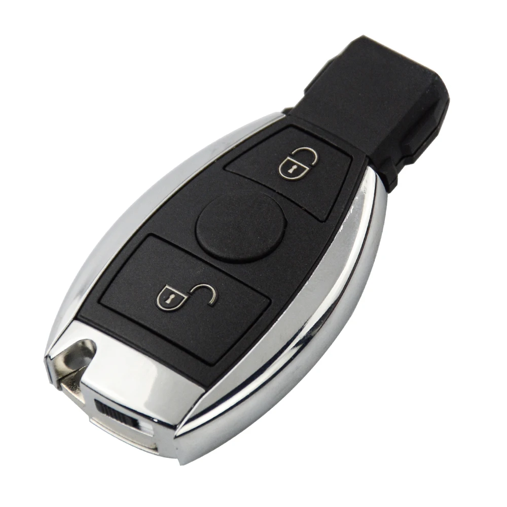 Ocontinent tech-Clé de voiture à distance sans clé, coque de clé de voiture intelligente d'origine, 2/3 boutons, Mercedes Benz Classe A, B, C, E, S, W203, W204