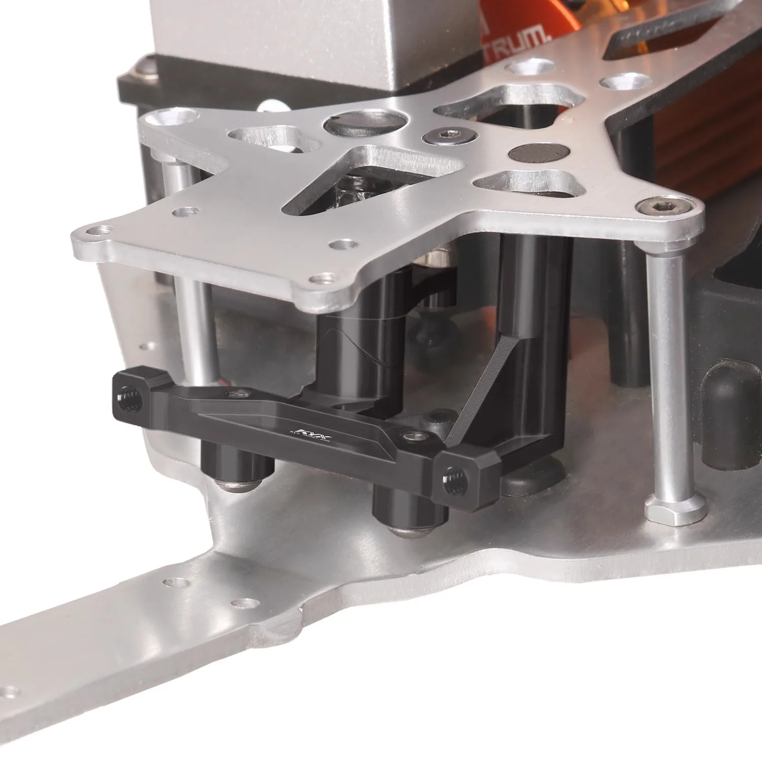 KYX model auto Losi kleine Baja Rey Raptor 1/10 vierwielaandrijving korte vrachtwagen aluminium stuurinrichting