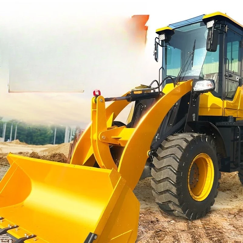 Lader mit Allradantrieb, kleine multifunktionale Holzgrasmaschine