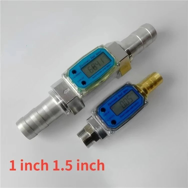 Turbine flowmeter, electronic digital instrument, 1-inch and 1.5-inch flowmeters