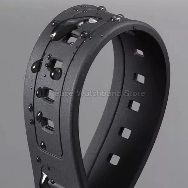 ​ ​ Cinturino per orologio in resina nera premium con connettore convesso da 18 mm per modelli Casio AW-82 F-84 W-217H/F-94W Resistenza agli urti ​ ​   Cinghia