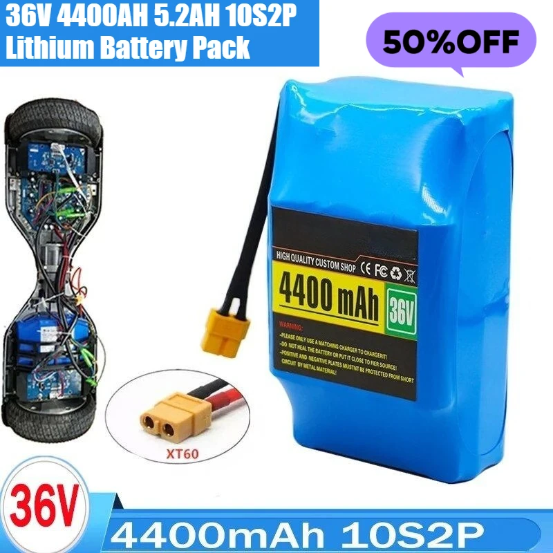 

Twist Car Battery 36V 4400AH 5.2AH 10S2P Lithium Battery Pack 18650 Power Battery
