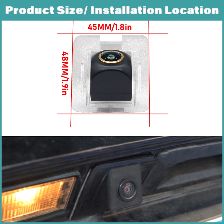 170° Vehicle Rear View Camera For Mercedes Benz X204 GLK Class GLK320 GLK300 GLK250 GLK220 2009~2015 Car Reversing Golden Lens