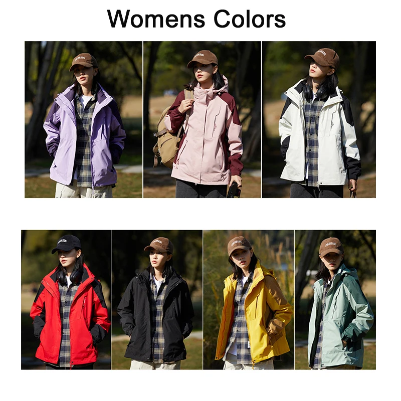 Windbreaker Hiking Jackets Women Outdoor Sports Clothes Waterproof Windproof Hiking Coat Reflective Zipper Climbing Rain