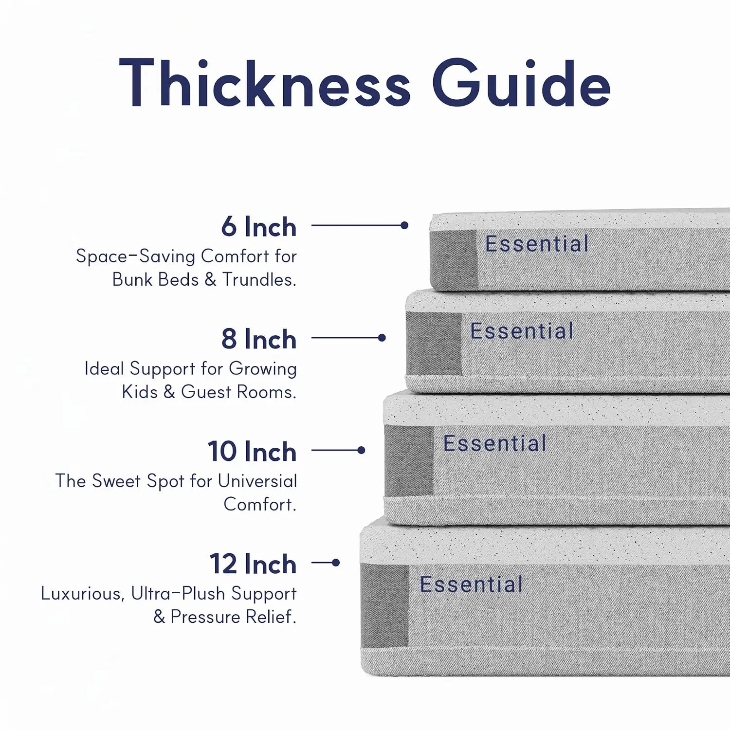 12 Inch King Memory Foam Mattress Cooling Bamboo Cover Bedroom, Customized