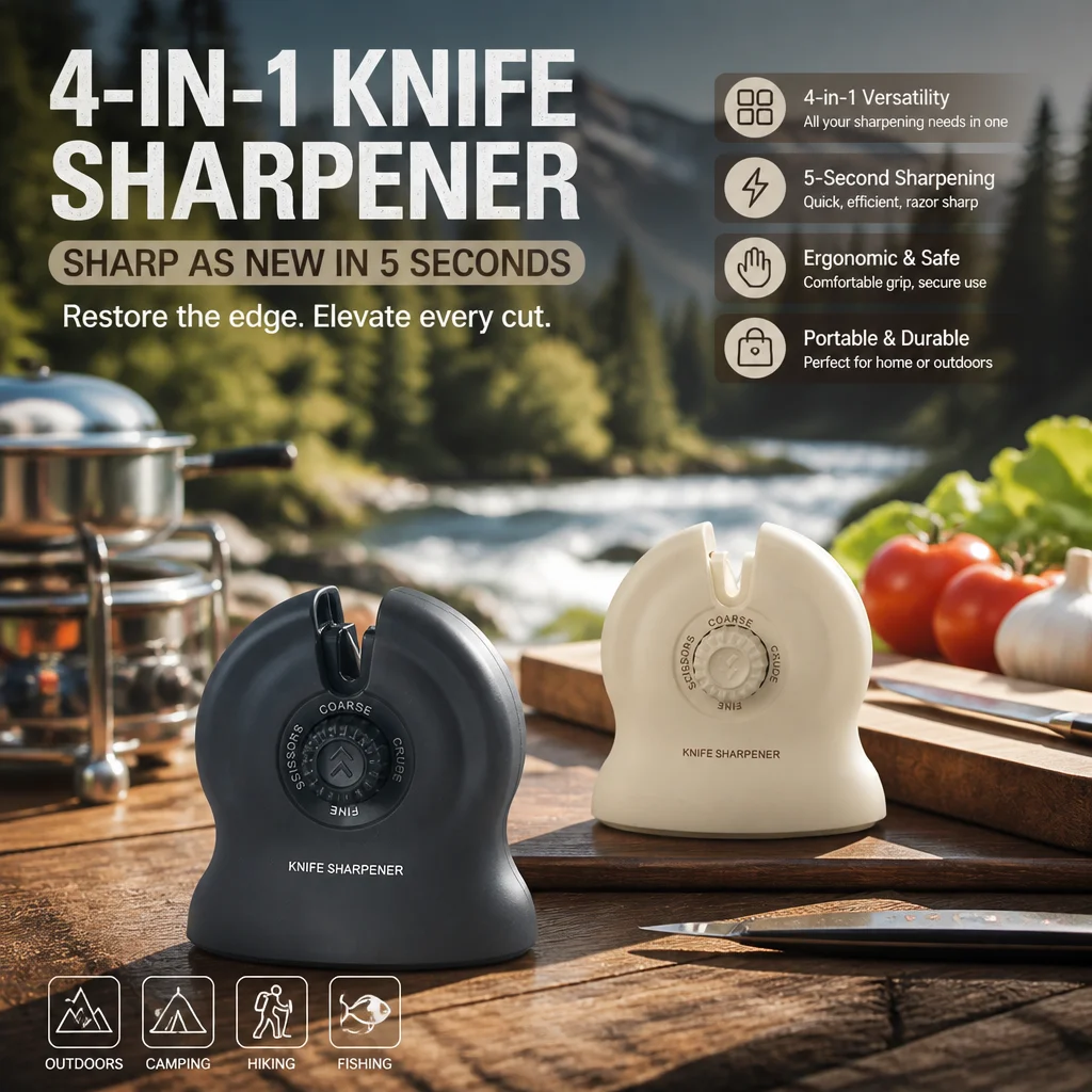 Adjustable Sharpener, Precision Fixed Angle System, Multifunctional Tool For Kitchen Knives, Imported & Fast Sharpening Artifact