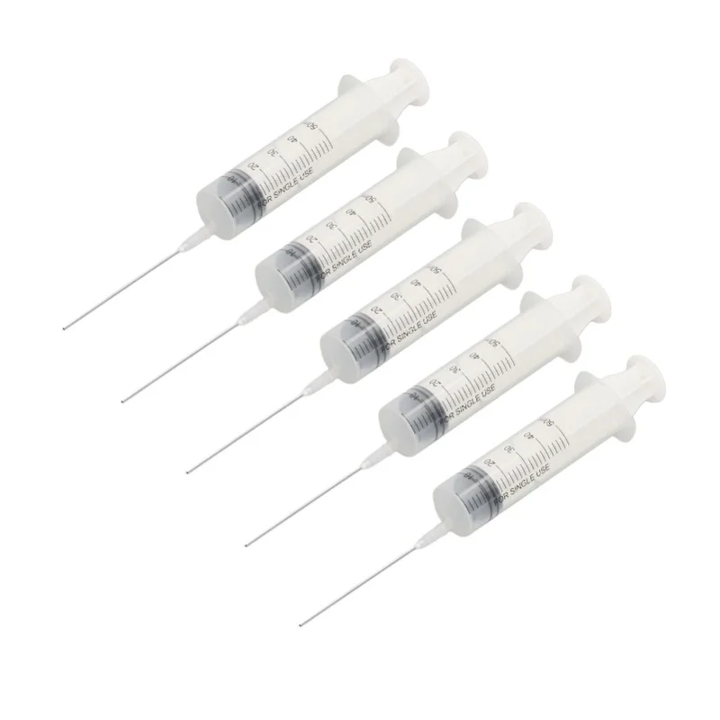 5Pcs Ink Filling Syringe 50ml Injector Drawing Tool With Scale For Printer Cartridge