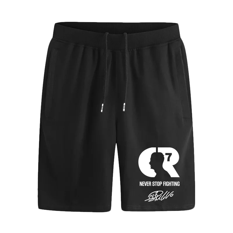 

Новинка лета 2025 года, футбольные спортивные хлопковые шорты C Ronaldo CR7 Ювентус, свободные мужские брюки с пятью точками для бега