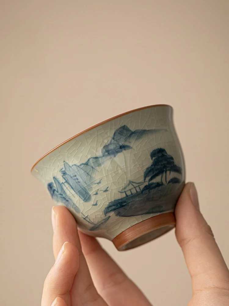 

High Aesthetic Value Cerc Tea Cup Single Owner Cup Personal Special Drinking Cup mat Sle Chinese Sle Handmade