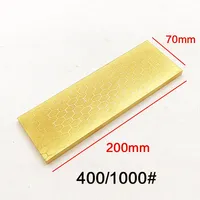 [Video]1pcs 400 1000 Double Side Grit Diamond Knife Sharpener Sharpeing Stone Kitchen Tools Honing Blade Coarse Sharpener