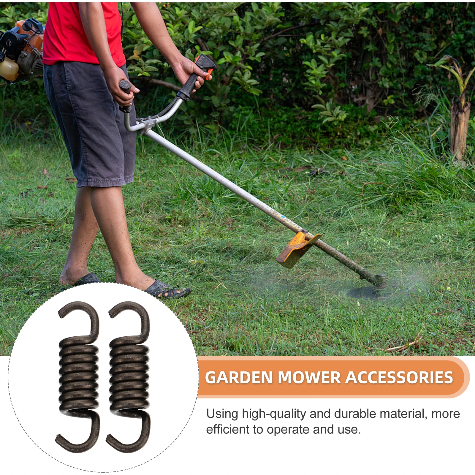 10 Stück Rasenmäher-Federzubehör, Kupplungsfedern für Rasentrimmer, Rasenmäher, Ersatzkomponente