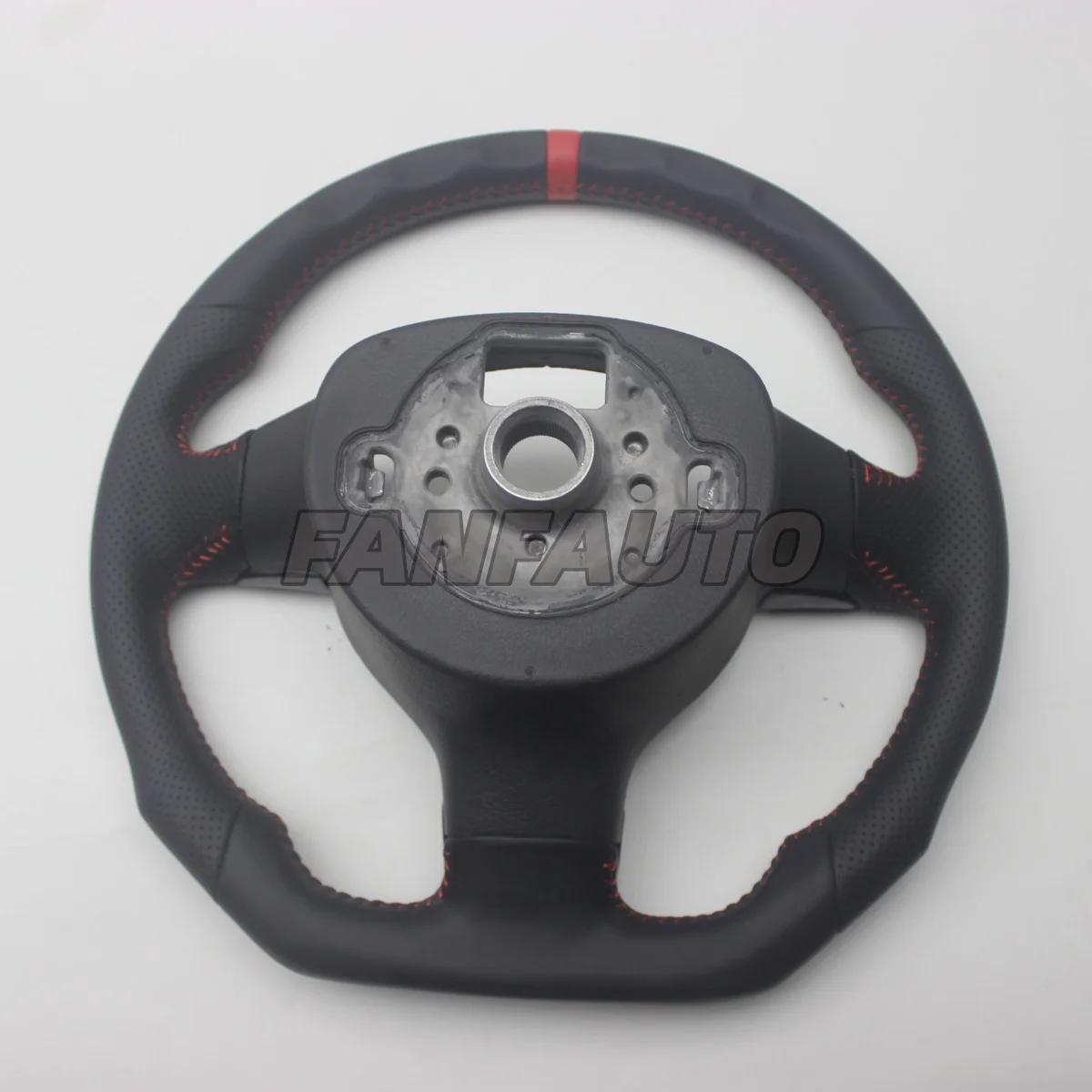 Volante de repuesto de fibra de carbono Real con cuero para VW Volkswagen Jetta Mk5 Golf 5 GTI R32 EOS Passat B6 Bora Caddy