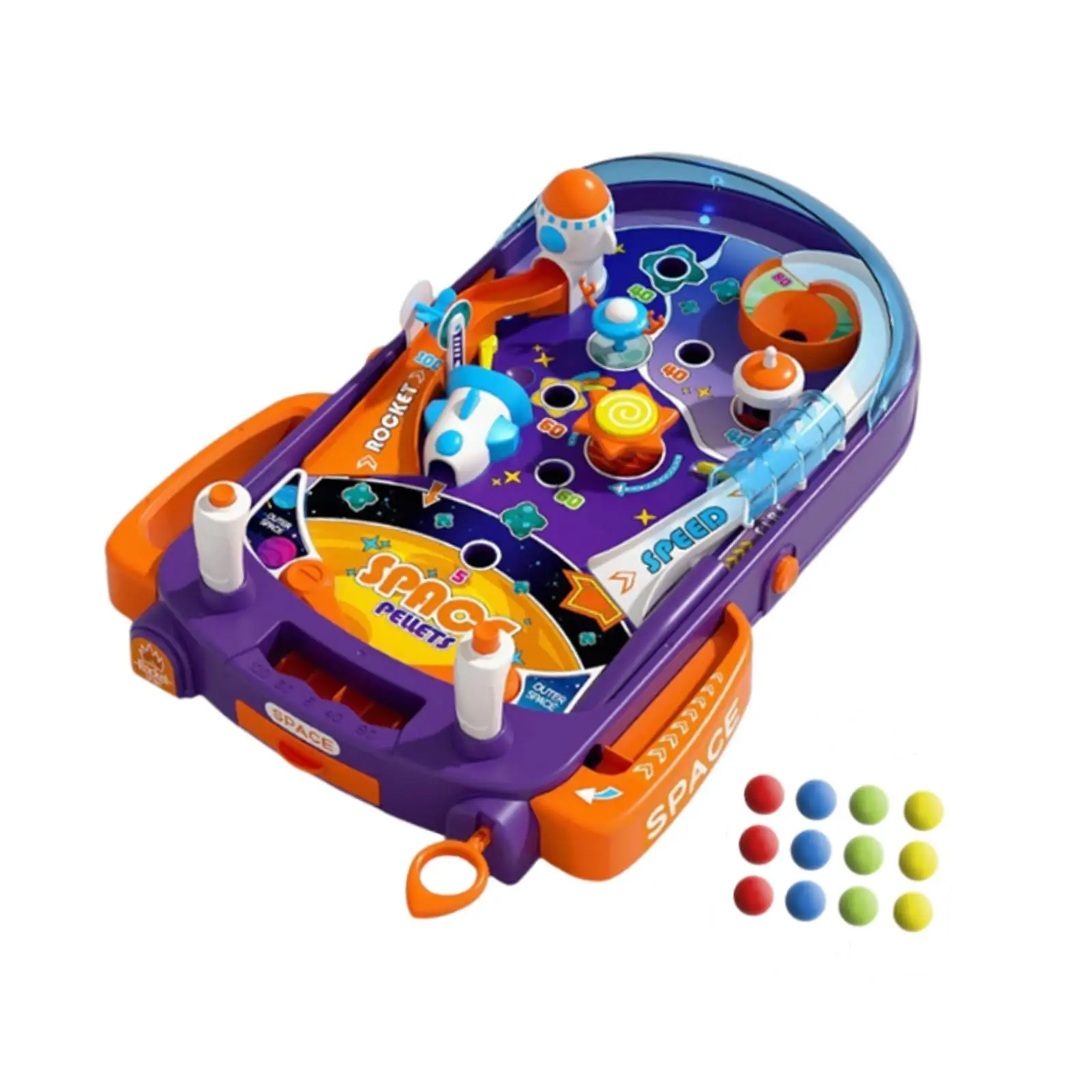 Kids Pinball Machine Interactive Tabletop Game Educational Toy