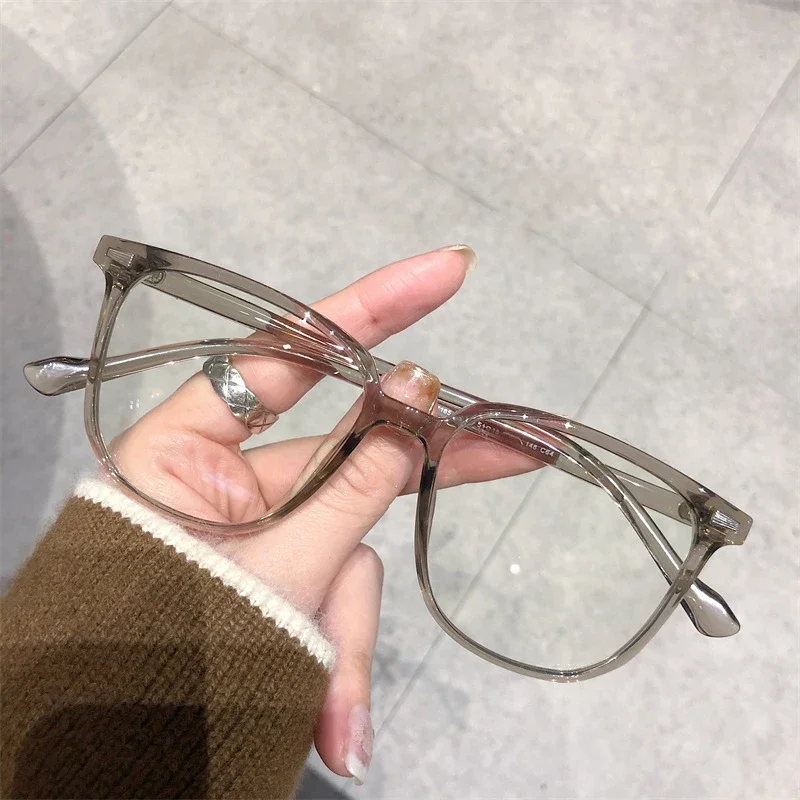 Finished Ladies Myopia Glasses Retro Anti Blue Light Blocking Near Sight Eyeglasses Optical Prescription Short-sight Eyewear