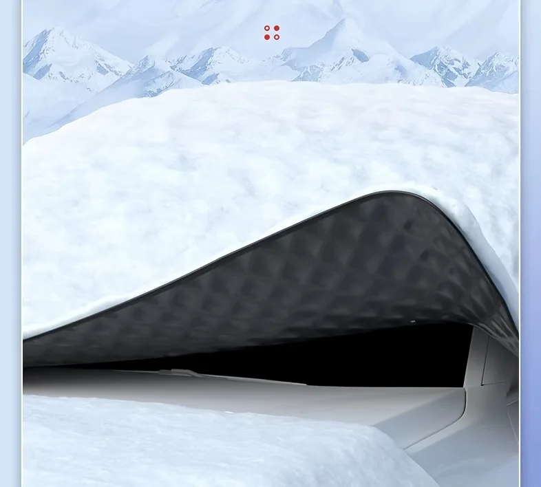 1pc New Thickened Car Windshield Snow Cover, Anti Frost Anti Ice Shield, Sun Shade Visor for Automobile All Seasons