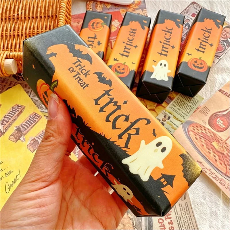 Halloween Scented Ghost Bat Pumpkin Pattern Slow Rising Squishy Butter Stick Sensory Fidget Anxiety Relief Portable Squeeze Toy